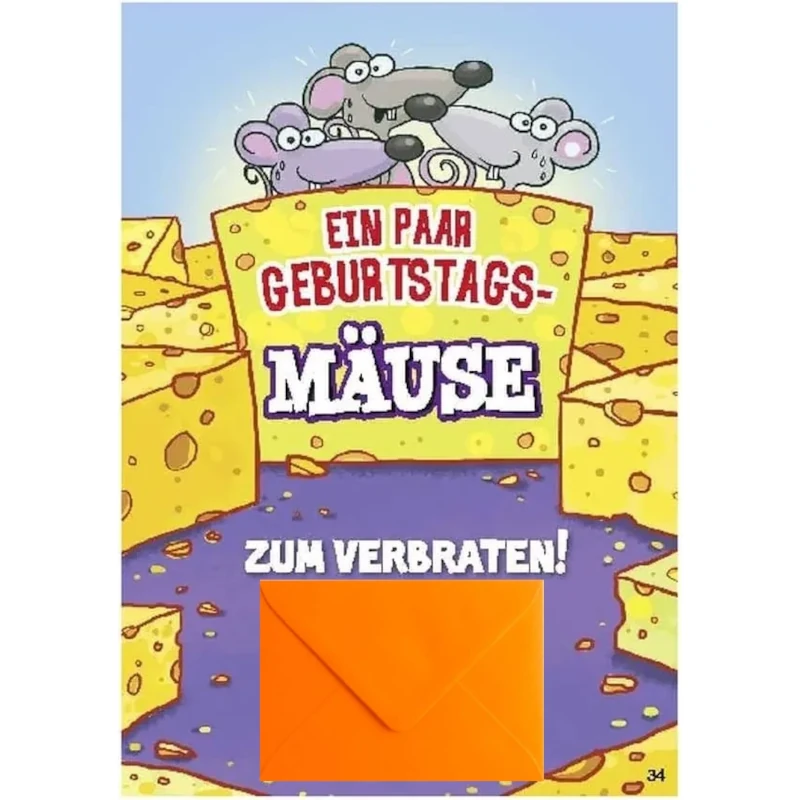 Musikkarte mit Überraschung "Mäuse zum verbraten"