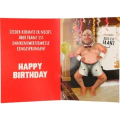 Musikkarte mit Überraschung