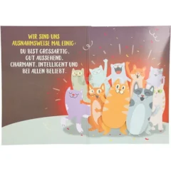 Musikkarte mit Überraschung