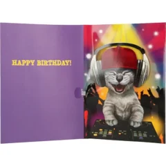 Musikkarte mit Überraschung