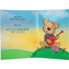 Musikkarte mit Überraschung