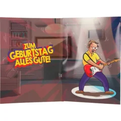 Musikkarte mit Überraschung