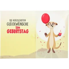 Musikkarte mit Überraschung