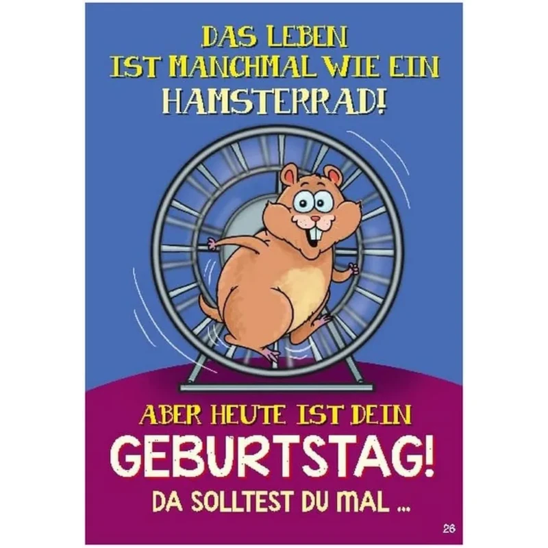 Musikkarte mit Überraschung "Hamsterrad"