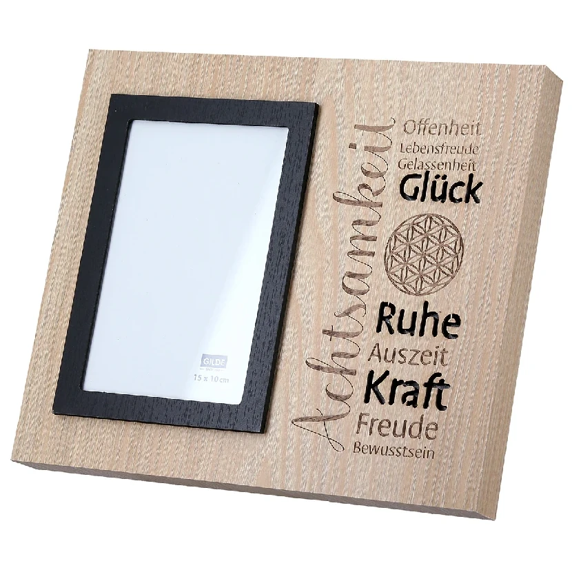 Fotorahmen "AchtsamZeit" mit LED