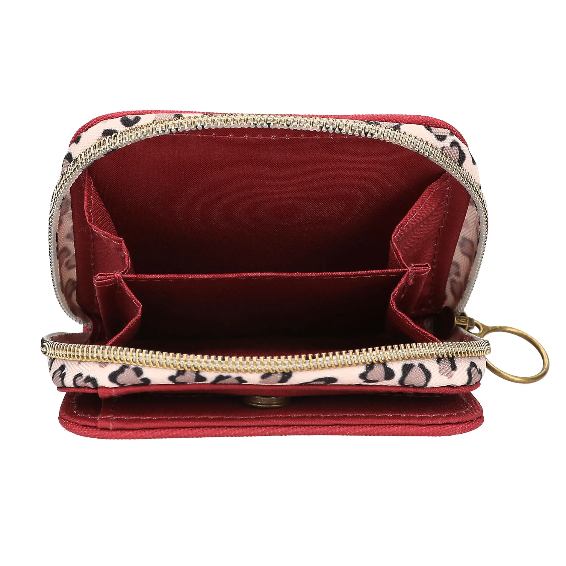 TOPModel Portemonnaie LEOHEART, Münzfach, geöffnet