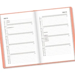 Terminplaner 2026 Blumen im Lederlook - Grafik Werkstatt, Monatsübersicht