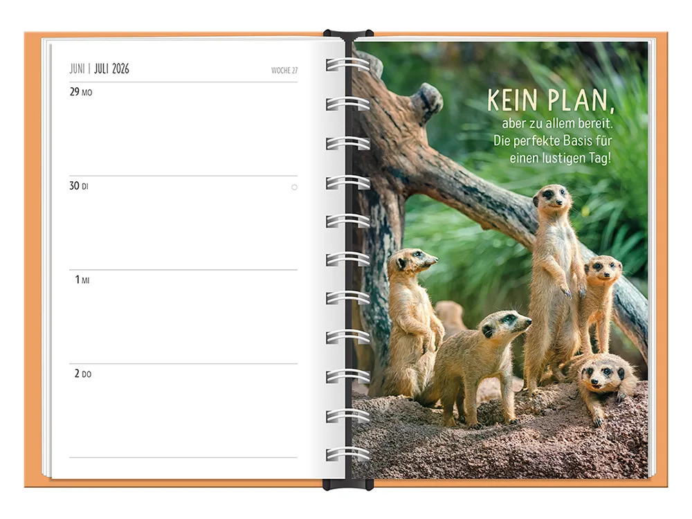 Terminplaner 2026 Hardcover Happymacher - Grafik Werkstatt, Juli