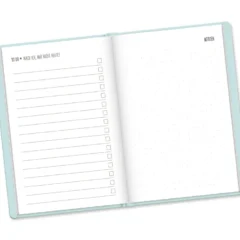 Terminplaner 2026 Mint im Lederlook - Grafik Werkstatt, Notizen & to-dos