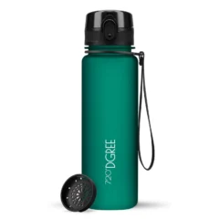 Trinkflasche 720DGREE uberBottle softtouch mit Sieb 500 ml, Grün