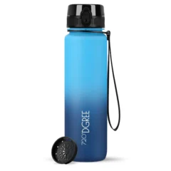 Trinkflasche 720DGREE uberBottle softtouch mit Sieb 500 ml, Blau