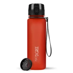Trinkflasche 720DGREE uberBottle softtouch mit Sieb 500 ml, Rot