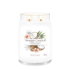 Yankee Candle Duftkerze - Coconut Beach, großes Glas - brenned