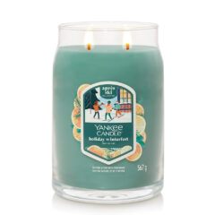 Yankee Candle Duftkerze - Holiday Winterfest, großes Glas - brennend