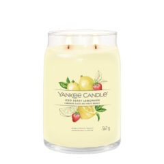 Yankee Candle Duftkerze - Iced Berry Lemonade, großes Glas, - brennend