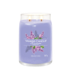 Yankee Candle Duftkerze - Lilac Blossoms, großes Glas - brennend