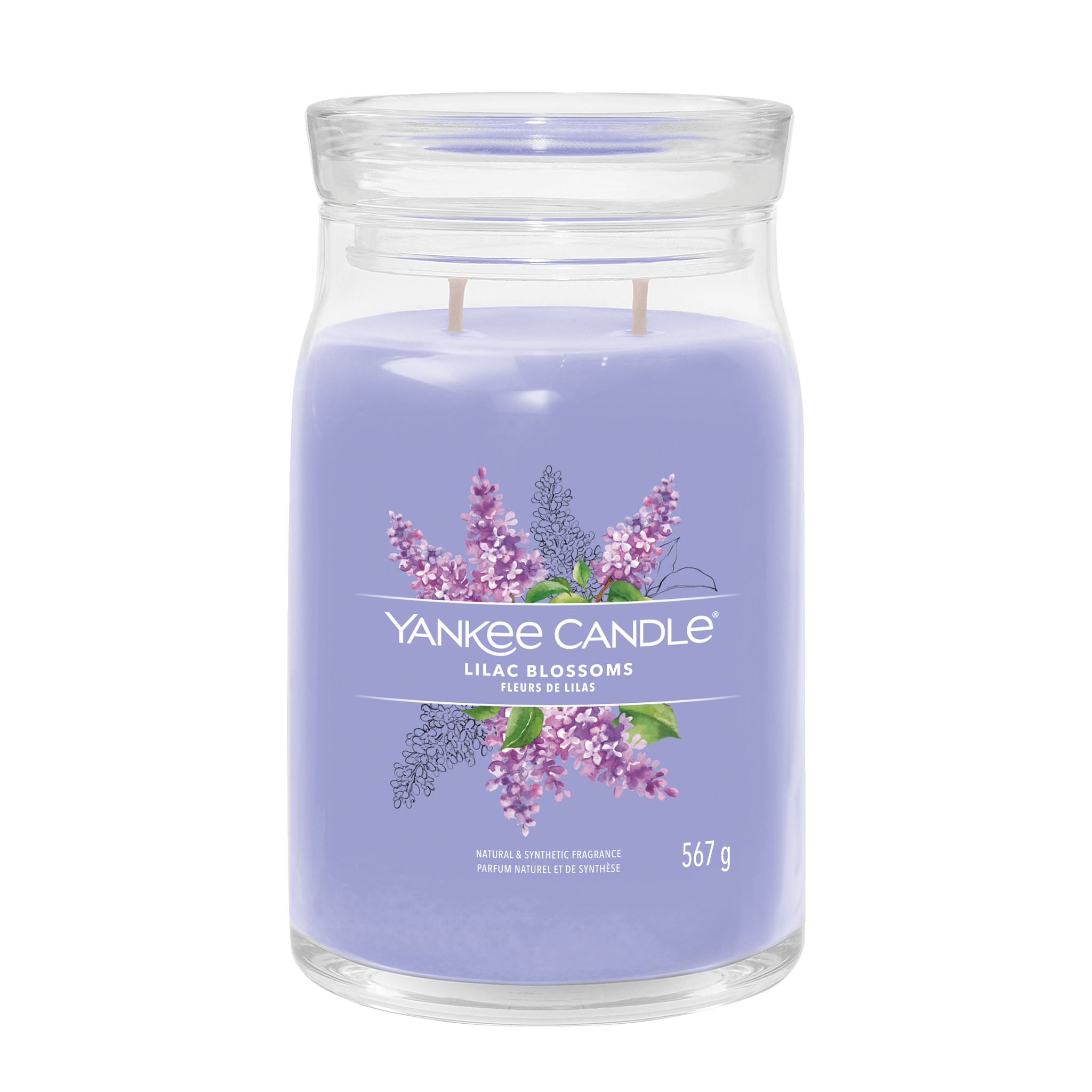 Yankee Candle Duftkerze - Lilac Blossoms, großes Glas