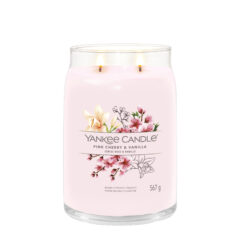 Yankee Candle Duftkerze - Pink Cherry & Vanilla, großes Glas - brennend