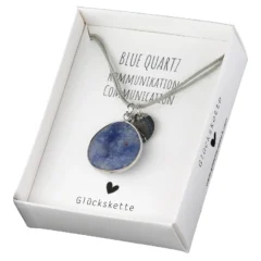 Halskette mit Schmuckstein Blauquarz