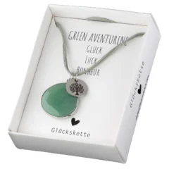 Halskette mit Schmuckstein grüner Aventurin