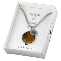 Halskette mit Schmuckstein Tigerauge