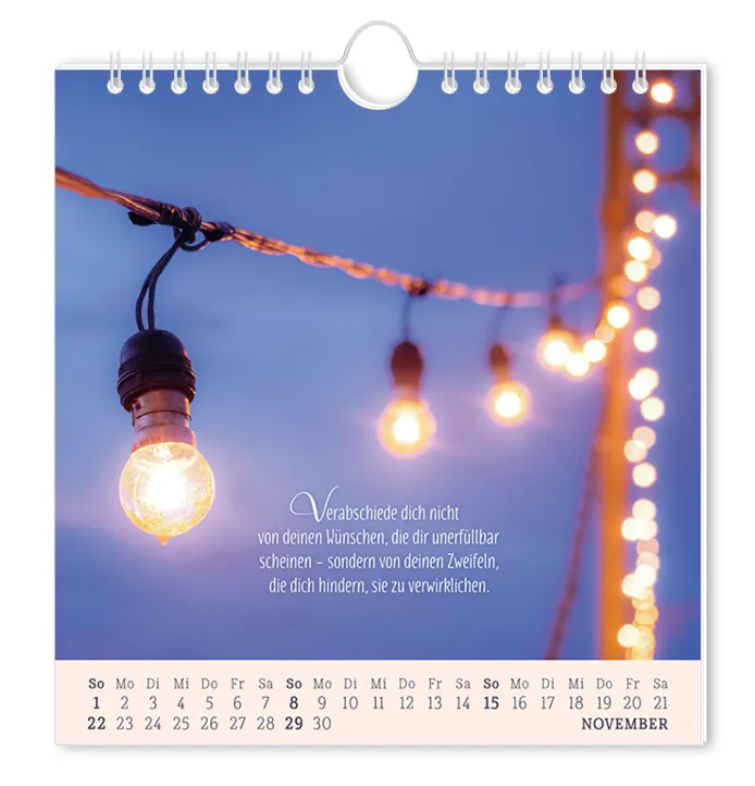 Postkartenkalender "Lebenszeichen" 2026 – Grafik Werkstatt