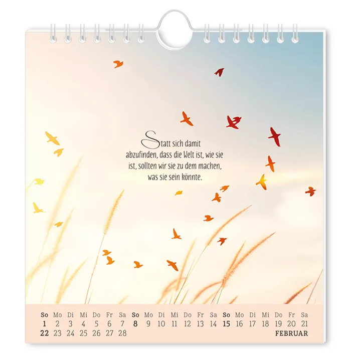 Postkartenkalender "Lebenszeichen" 2026 – Grafik Werkstatt