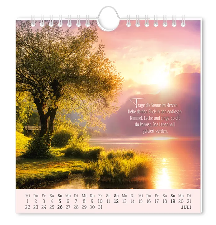 Postkartenkalender "Lebenszeichen" 2026 – Grafik Werkstatt