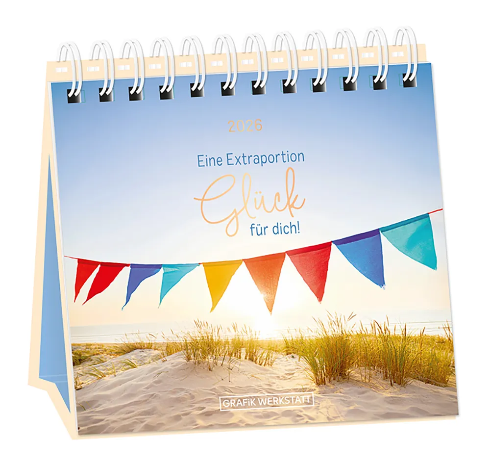 Tischkalender "Extraportion Glück" 2026 von Grafik Werkstatt