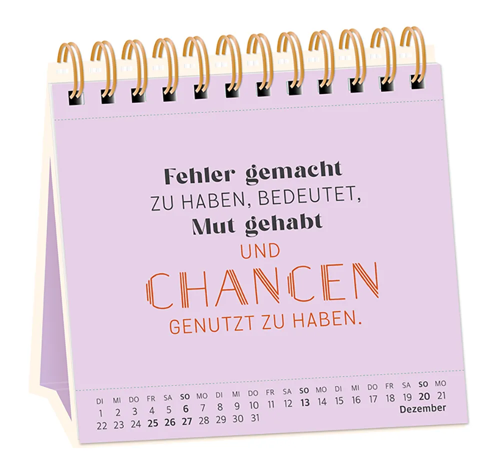 Tischkalender "Nimm dir Zeit" 2026 – Grafik Werkstatt