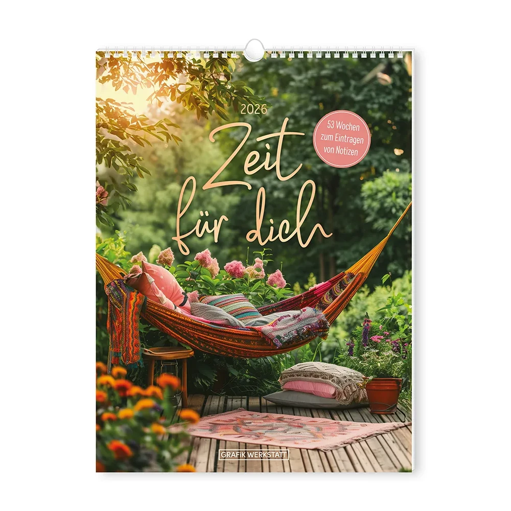 Wochenkalender "Zeit für dich" 2026 – Grafik Werkstatt