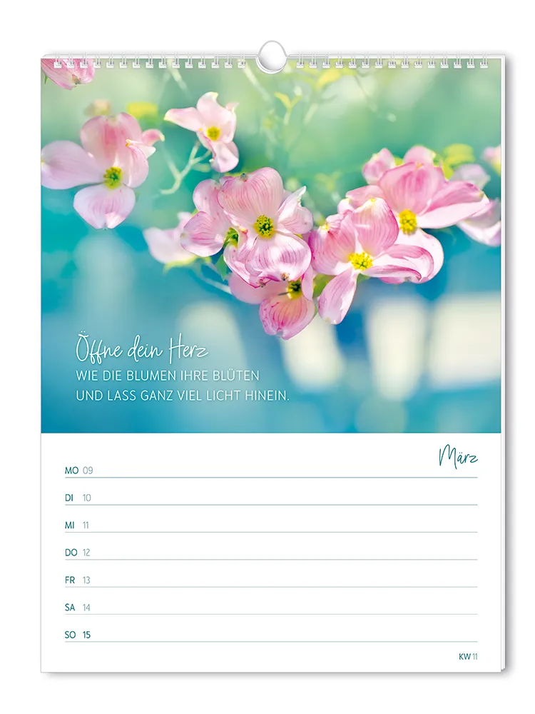 Wochenkalender "Zeit für dich" 2026 – Grafik Werkstatt