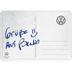 Nostalgic-Art Blechpostkarte VW Bulli - Good Things, Rückseite