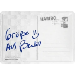 Nostalgic-Art Blechpostkarte HARIBO - Happy Bearsday, Rückseite