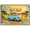 Nostalgic-Art Blechpostkarte VW Bulli - Let's get lost