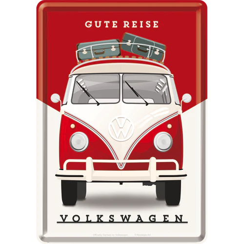 Nostalgic-Art Blechpostkarte VW Bulli - Gute Reise