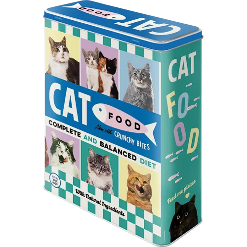 Nostalgic-Art Blechdose Cat Food, Rückseite
