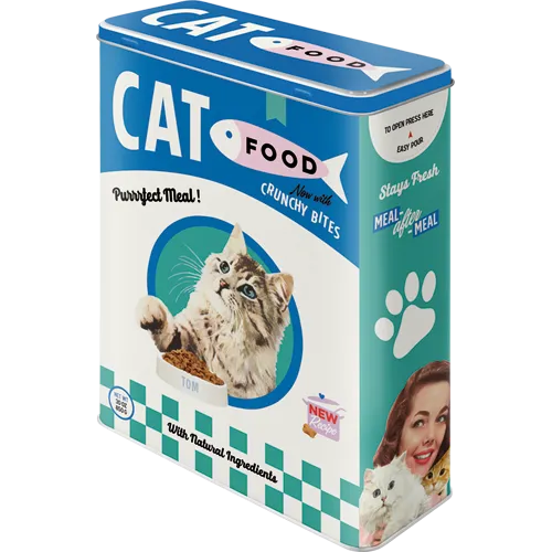 Nostalgic-Art Blechdose Cat Food, Vorderseite