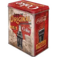 Nostalgic-Art Blechdose Coca Cola -The Original, Rückseite