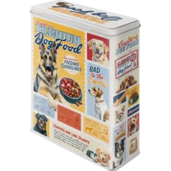 Nostalgic-Art XL Blechdose Dog Food, Rückseite