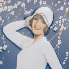 Nostalgic-Art Blechdose Persil - Weiße Dame, blau - Prägung im Detail