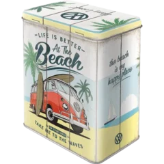 Nostalgic-Art Blechdose - VW Bulli Beach, Rückseite