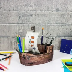 WERKHAUS Stiftebox Segelschiff Kogge