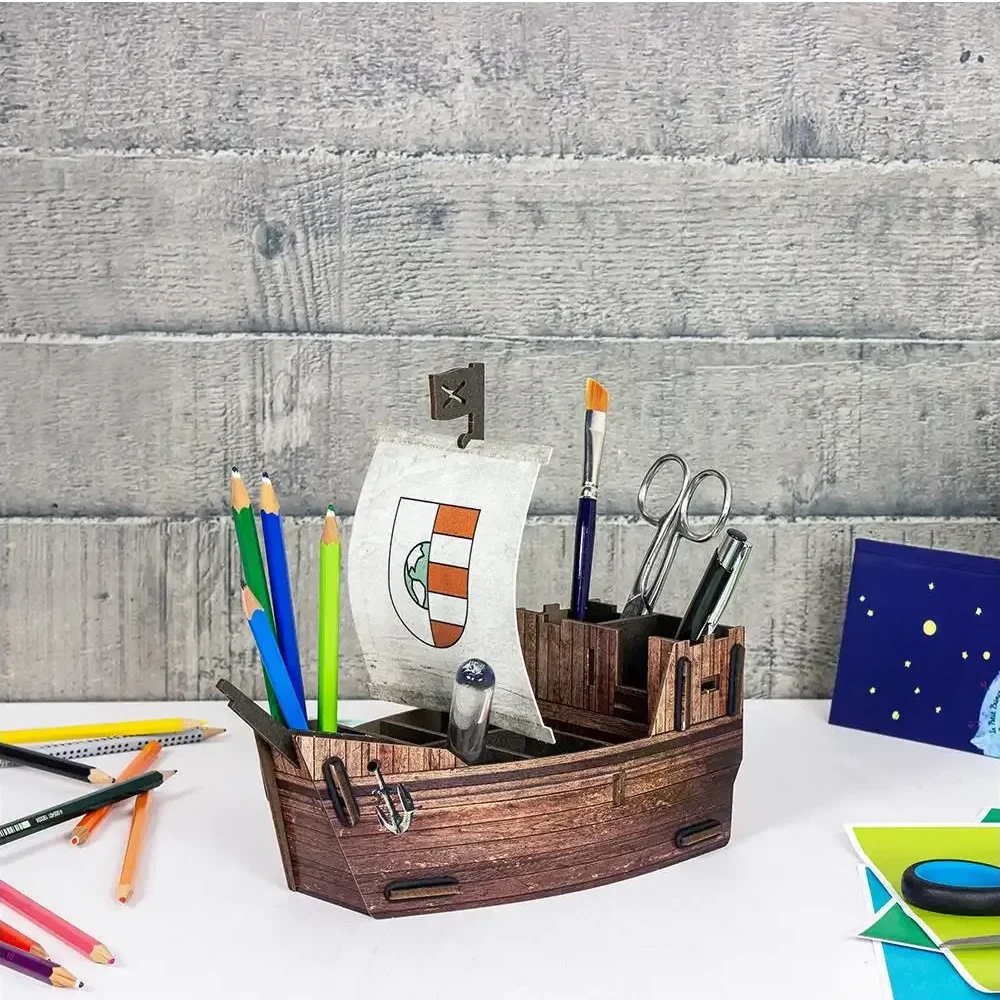 WERKHAUS Stiftebox Segelschiff Kogge