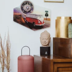 VW T1 Bus Wanduhr