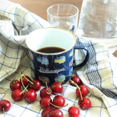 VW T1 Bus Emaille Tasse