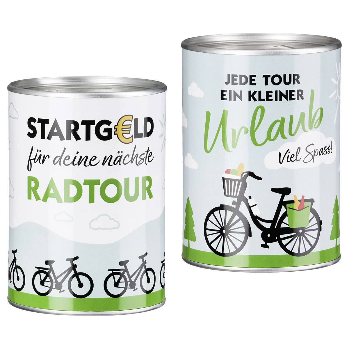 Spardose "Fahrradliebe" mit Spruch