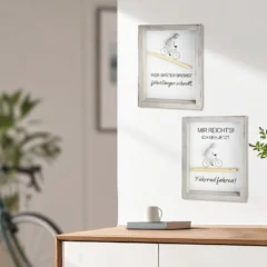 Steinbild „Fahrradliebe“ mit Spruch