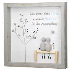 Steinbild „Moments“ mit Spruch