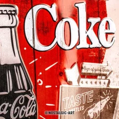 Nostalgic-Art Blechschild Coca-Cola Original Coke Highway 66, 30 x 40 cm
